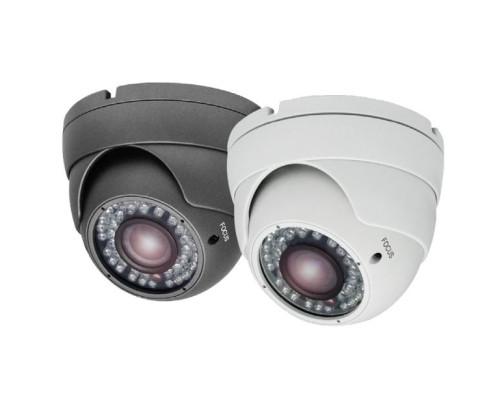 Ikegami ECO-HDB2812 1080p HD Outdoor Turret IR Varifocal Color Dome Camera, 2.8‐12mm Lens