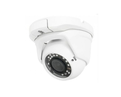 Active Vision ACC-V706N-24VD-W 1080P 4-in-1 AHD, HD-TVI, HD-CVI, and Analog Varifocal IR Vandal Dome Camera, White, 2.8-12mm Lens