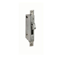 Adams Rite MS1847-11-630 Deadlatch with Radius Faceplate for Ultra-Narrow Stile Sliding Doors in Satin Stainless