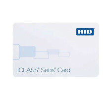 HID 5006PGGBN Seos Contactless Smart Card with 8KB Memory, (26Bit, H10301), 100 Cards