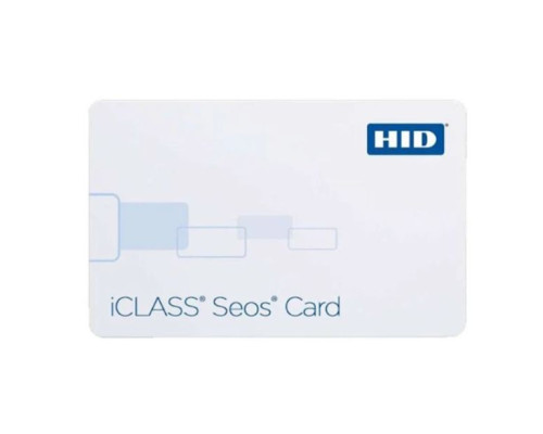 HID 5006PGGBN Seos Contactless Smart Card with 8KB Memory, (26Bit, H10301), 100 Cards