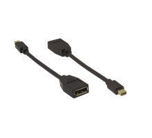 Kramer ADC-MDP-DPF Mini DisplayPort (M)  to DisplayPort (F) Adapter Cable