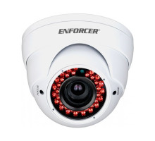 Seco-Larm EV-N2206-MW4Q 2 Megapixel Indoor/Outdoor IR Network Rollerball Camera, 2.8-12mm Lens, White Housing