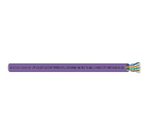 Windy City/Smart Wire 5566050 23 AWG 4 Pair Bare Copper, Non-Shielded Plenum Rated Category 6 Cable, Purple, 1000 Feet