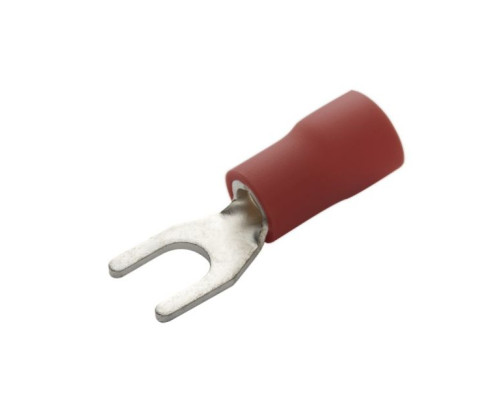 Eclipse Tools 902-451-10 Insulated Spade Terminals, (Red) 22-16 AWG, 1/4' Stud, 10 Pcs