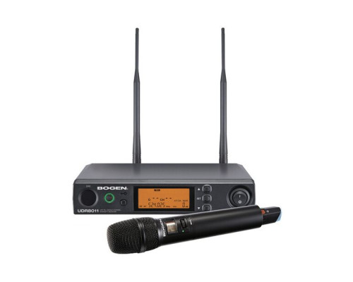 Bogen UHF8011HH Microphone Handheld System, Includes Microphone Clip, Receiver and Batteries