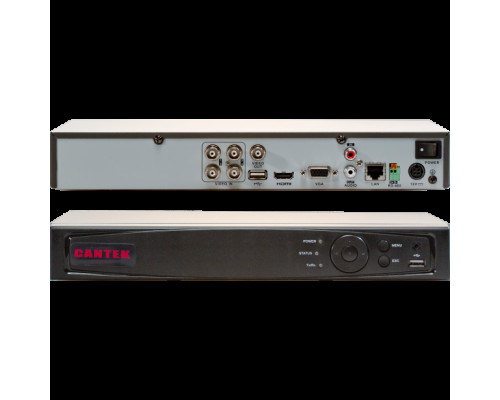 Cantek-Plus CTPR-TV804 4Ch Real-Time HD-TVI DVR, No HDD