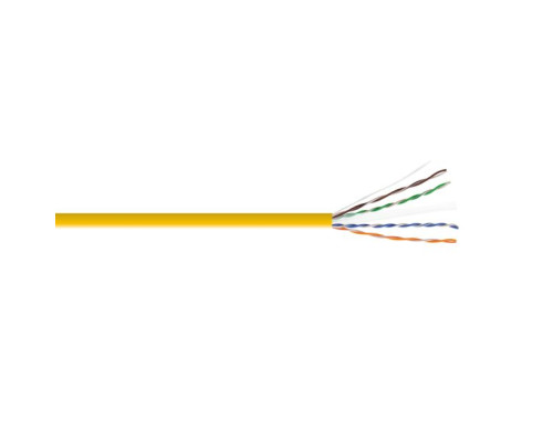 Kramer BCLS-31YL-5 CAT 6A U/UTP 23AWG 650MHz Bulk Cable, 1640 Feet, Yellow