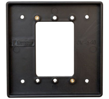 Camden Door Controls CM-540B Surface Box, Shallow Depth, Flame and Impact Resistant Black Polymer (ABS)