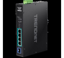 TRENDnet TI-PGM541 5 Port Industrial Gigabit PoE+ DIN-Rail Switch