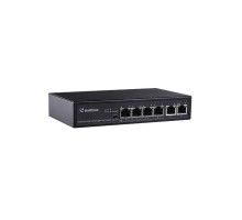 Geovision 84-APOE40W-301U GV-APOE0400 6-Port 10/100 Mbps Unmanaged PoE Switch with 4-Port PoE