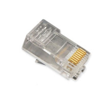 ICC ICMP8P8CFT Flat Entry 8P8C RJ-45 Plug with Stranded Wires 100PK