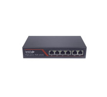 InVid VIS-POE4-2 4 Port PoE Switch with 2 Up-link Ports