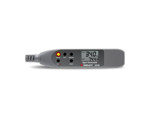 Triplett RHT02 Hygro-Thermometer Pen, Displays Humidity and Air Temperature