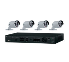 Interlogix TVR-1204HD-KB5 4-Ch HD-TVI DVR w/4 1080p Bullet Cameras Kit