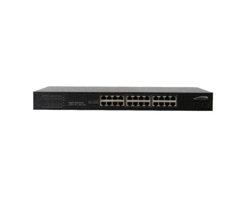 Speco P24S26G 26 Port Gigabit Switch with 24-PoE Ports and 2 SFP Uplink