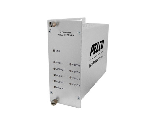 Pelco FTV80S1FC 8 Channel Single Mode Fiber Transmitter, FC