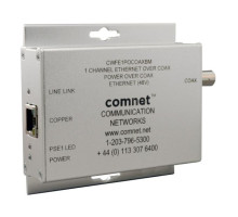 Comnet CWFE1POCOAXBM 10/100Mbps Media Converter, Commercial Grade Ethernet to COAX with Power