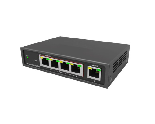 Hanwha Vision EN-SW05m-001 5 Ports (4 PoE, 1 Uplink) Wisenet SKY Smart Managed PoE Switch