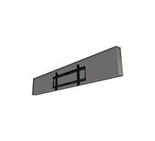 Crimson F86LG Flat Mount with Post Installation Leveling for LG 86' Stretch Display, Black