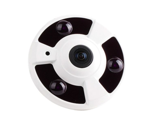 Avycon AVC-PT91FLT 1080p HD-TVI Fisheye Camera, 1.7mm Lens, White