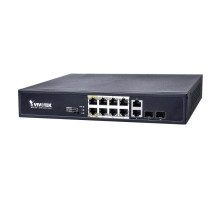 Vivotek AW-FGT-100D-120 Unmanaged 8xFE PoE + 2xGE Combo Switch