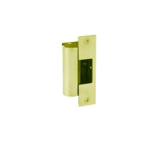 HES 1006-605-LBSM Electric Strike Body with Latchbolt Strike Monitor in Bright Brass Finish