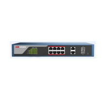 Hikvision DS-3E1310P-E Web-managed PoE Switch, 8 Port