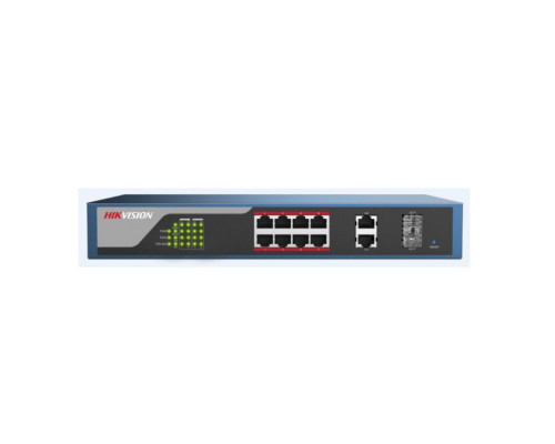 Hikvision DS-3E1310P-E Web-managed PoE Switch, 8 Port