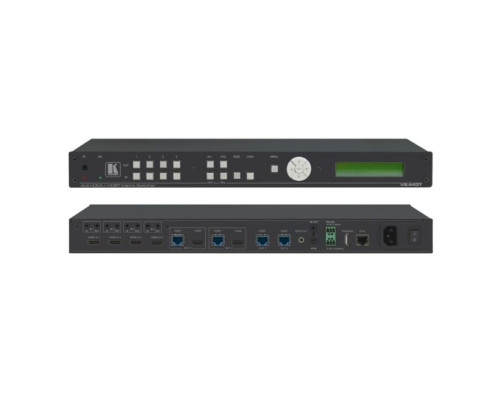 Kramer VS-44DT-110V 4x4 4K60 4:2:0 HDMI/HDBaseT Extended–Reach PoE Matrix Switcher