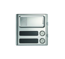 Urmet 1158-22 Front Panel for Outdoor Station, 2 Buttons, Sinthesi Steel