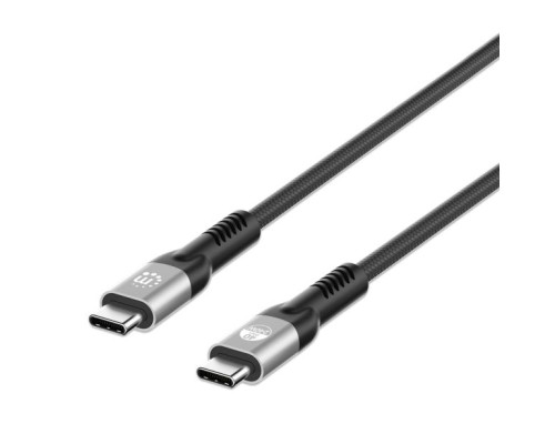 Manhattan 356374 USB4 Type-C 40 Gbps 8K Video and 240 W EPR Charging Cable / PD 3.1