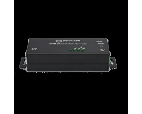 Syncom KA-GSFPH Hardened Gigabit Ethernet to Gigabit SFP Media Converter