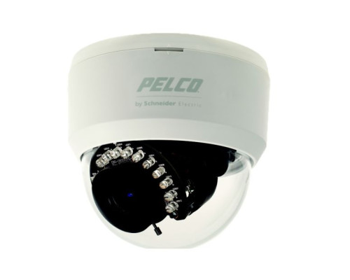 Pelco FD1-IRV9-4XC 540 TVL Analog IR Indoor Dome Camera 3.0-9.0mm Lens