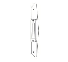 Adams Rite MS4002-132-628 Deadlock Armored Strike in Clear Anodized