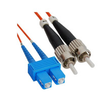 ICC ICFOJ9C703 SC to ST 3M Multimode Duplex Fiber Optic Jumper