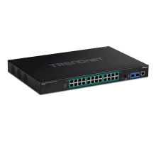 TRENDnet TI-RP262i 26 Port Industrial Gigabit L2 Managed PoE+ Rackmount Switch