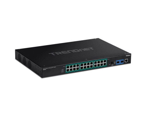 TRENDnet TI-RP262i 26 Port Industrial Gigabit L2 Managed PoE+ Rackmount Switch