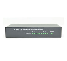 Syncom CA-F8 8-Port 10/100Mbps Fast Ethernet Switch, Metal