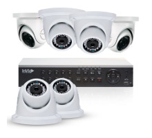 Cantek Plus NW6D2TB All Purpose 6 Camera TVI Dome Camera System