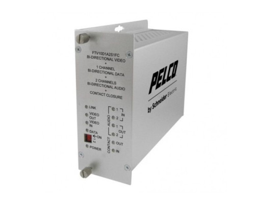 Pelco FRV10D1A2S1FC 1 Channel Bi-Directional Receiver with FC Connector, Single Mode