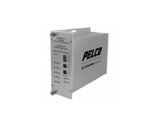 Pelco FTV40D2S1FC 4 Channel FC Video Fiber Transmitter Bidirectional, Single Mode