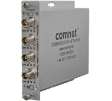 Comnet FVR40C4S4 Digitally Encoded Quad Video Receiver/Contact Closure