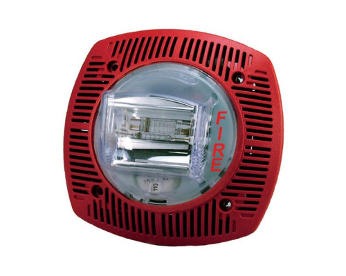 Bosch G-SSPK24WLPR Multi-Candela Wall-Mount Speaker Strobe - Red FIRE