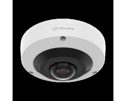 Hanwha Vision HCF-8011RV 5 Megapixel IR Wisenet HD+ Outdoor Fisheye Dome Camera with 1.16mm Lens