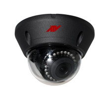 ATV HDV2212MB 2 Megapixel Outdoor Analog IR Vandal Dome Camera, 2.8-12mm Lens, Black