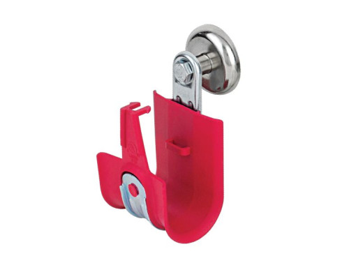 Platinum Tools HPH16MH-10R 1' Side Mount Magnet HPH J-Hook, Size 16, Red, Box of 10