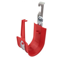 Platinum Tools HPH16W-25R 1' Batwing Clip HPH J-Hook, Red, Size 16 25/Box