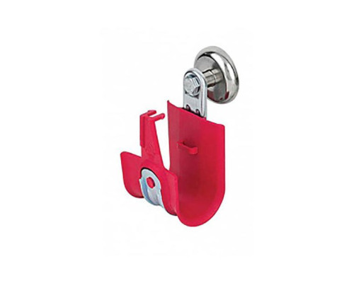 Platinum Tools HPH32MH-10R 2' Side Mount Magnet HPH J-Hook, Size 32, Red, 10/Box