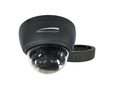 Speco HT7250TM 2 Megapixel HD-TVI Intensifier Dome Camera with Included Junction Box 5-50mm Lens, Dark Gray Housing